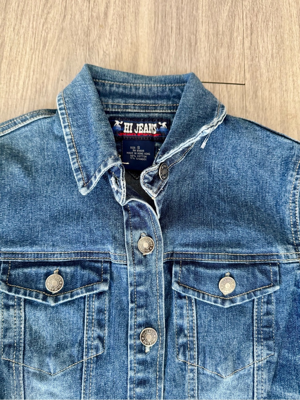 HI Jeans Y2K Denim Button Front Mini Dress Size Small - Picture 5 of 6